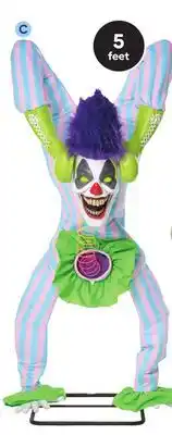 Lowe's Haunted Living 5-ft Animatronic Handstand Clown offer