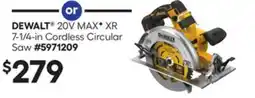 Lowe's DEWALT 20V MAX XR 7-1/4-in Cordless Circular Saw offer