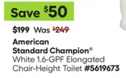 Lowe's White 1.6-GPF Elongated Chair-Height Toilet offer