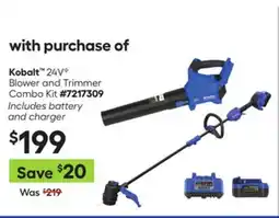 Lowe's 24V Blower and Trimmer Combo Kit offer