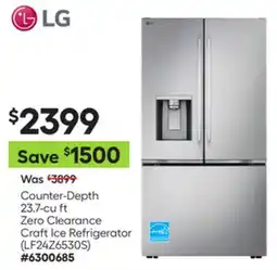 Lowe's Counter-Depth 23.7-cu ft Zero Clearance Craft Ice Refrigerator offer