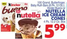 Bravo Supermarkets NUTELLA ICE CREAM CONES offer