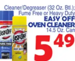 Bravo Supermarkets EASY OFF OVEN CLEANER offer