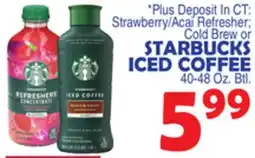 Bravo Supermarkets STARBUCKS ICED COFFEE offer
