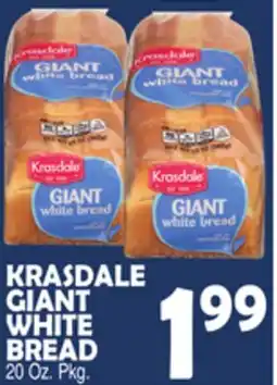 Bravo Supermarkets KRASDALE GIANT WHITE BREAD offer