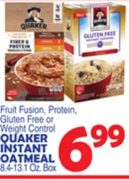 Bravo Supermarkets QUAKER INSTANT OATMEAL offer