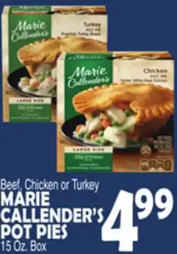 Bravo Supermarkets MARIE CALLENDER'S POT PIES offer