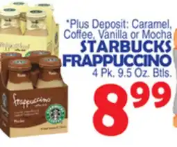 Bravo Supermarkets STARBUCKS FRAPPUCCINO offer