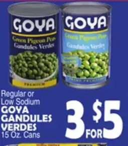 Bravo Supermarkets GOYA GANDULES VERDES offer