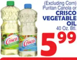 Bravo Supermarkets CRISCO VEGETABLE OIL offer
