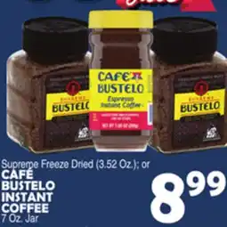 Bravo Supermarkets CAFÉ BUSTELO INSTANT COFFEE offer