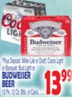 Bravo Supermarkets BUDWEISER BEER offer
