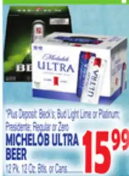 Bravo Supermarkets MICHELOB ULTRA BEER offer