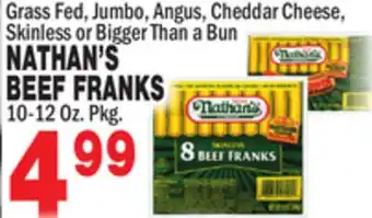 Bravo Supermarkets NATHAN'S BEEF FRANKS offer