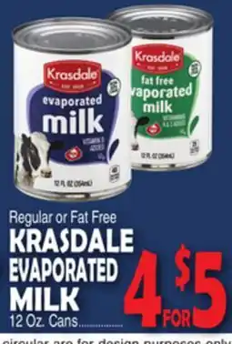 Bravo Supermarkets KRASDALE EVAPORATED MILK offer