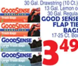 Bravo Supermarkets GOOD SENSE FLAP TIE BAGS offer