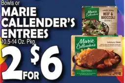 Bravo Supermarkets MARIE CALLENDER'S ENTREES offer