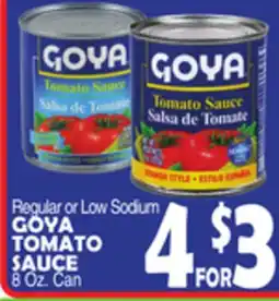 Bravo Supermarkets GOYA TOMATO SAUCE offer