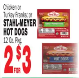 Bravo Supermarkets STAHLMeyer HOT DOGS offer
