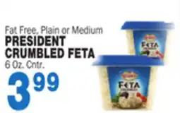 Bravo Supermarkets PRESIDENT CRUMBLED FETA offer
