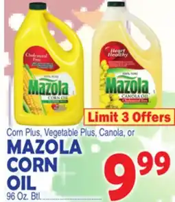 Bravo Supermarkets MAZOLA CORN OIL offer