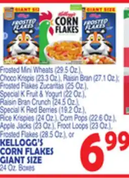 Bravo Supermarkets KELLOGG'S CORN FLAKES GIANT SIZE offer
