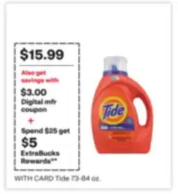 CVS Tide 73-84 oz offer