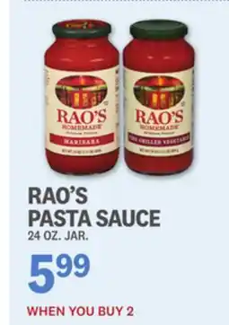 Kings Food Markets RAO'S PASTA SAUCE offer