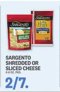 Kings Food Markets SARGENTO SHREDDED OR SLICED CHEESE offer