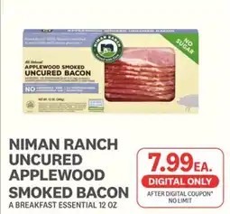 Kings Food Markets NIMAN RANCH UNCURED APPLEWOOD SMOKED BACON offer
