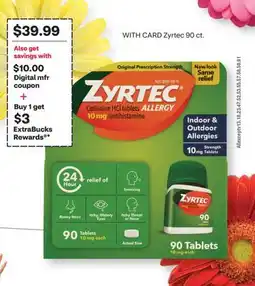 CVS Zyrtec 90 ct offer