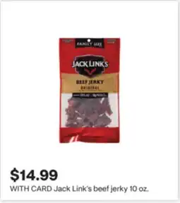 CVS Jack Link's beef jerky 10 oz offer