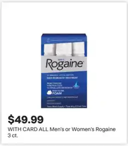 CVS ALL Men's or Women's Rogaine 3 ct offer