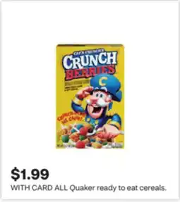 CVS ALL Quaker ready to eat cereals offer