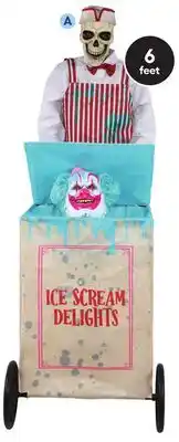 Lowe's 6-ft Motion Activated Ice Cream Skeleton Animatronic offer