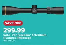Runnings VX -Freedom 3-9x40mm Huntplex Riflescope offer