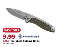 Runnings Smith & Wesson Freighter Folding Knife offer