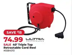 Runnings 40' Triple Tap Retractable Cord Reel offer