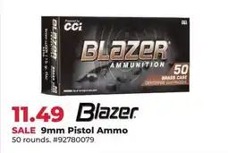 Runnings Blazer 9mm Pistol Ammo offer