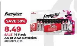 Runnings Energizer AA or AAA Batteries offer