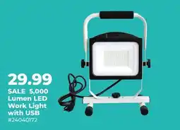Runnings 5,000 Lumen LED Work Light with USB offer