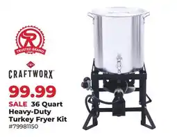Runnings CRAFTWORX 36 Quart Heavy-Duty Turkey Fryer Kit offer