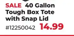 Runnings EDGE 40 Gallon Tough Box Tote with Snap Lid offer