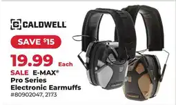 Runnings E-MAX Pro Series Electronic Earmuffs offer