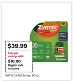 CVS Zyrtec 90 ct offer