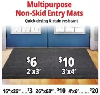 Multipurpose Non-Skid Entry Mats