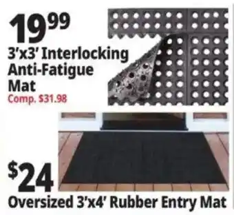 Ocean State Job Lot 3'x3' Interlocking Anti-Fatigue Mat offer