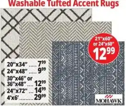 Ocean State Job Lot Mohawk washable tufted accent rugs offer