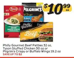 Winn Dixie Philly Gourmet Beef Patties, Tyson Stuffed Chicken, Pilgrim's Crispy or Buffalo Wings offer