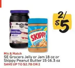 Winn Dixie SE Grocers Jelly or Jam / Skippy Peanut Butter offer
